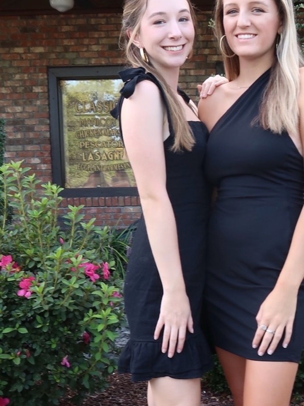 Showpo Black Tie-Shoulder Mini Dress